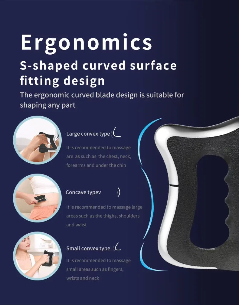 Body Fascia Gun Portable Muscle Relaxer Guasha Release Tool Usb Rechargeable Small Pro Grade Body Sculpting Fascia Knife